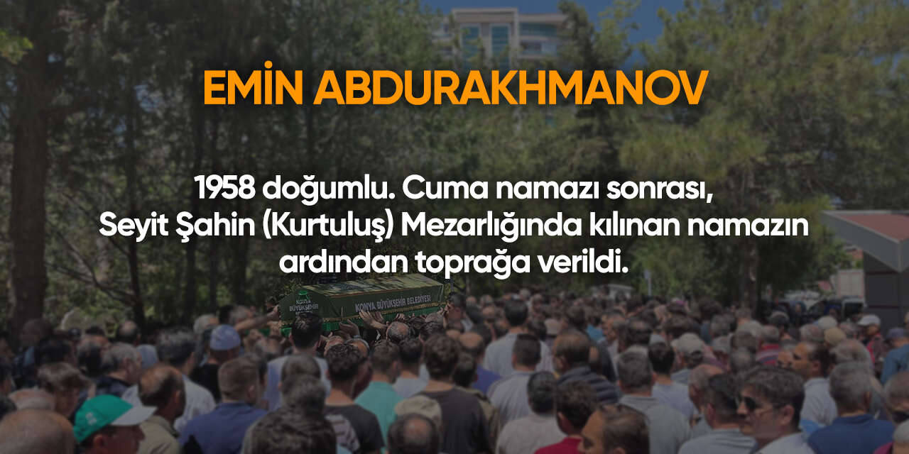Konya'da bugün vefat edenler | 6 Şubat 2026 9